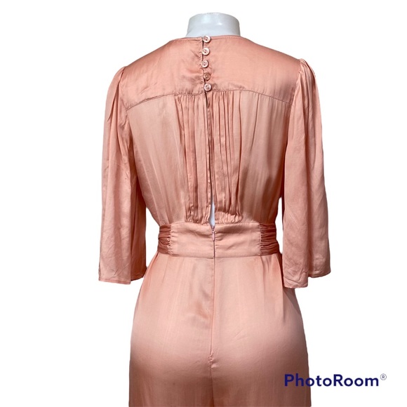 Belted Satin Jumpsuit XS - Picture 7 of 9